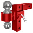 thumbnail image 1 of Adjustable Trailer Hitch Ball Mount Fits 2-Inch Receiver 6-Inch Drop Hitch Tow Hitch Aluminum Forged Shank 2"& 2-5/ 16"Balls ,Weatherproof Double Locking Hitch Pin, 1 of 5