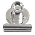 thumbnail image 3 of LOVEVER 5 Pcs Clips Magnétiques Ronds en Acier Inoxydable Plaqué Nickel Ensemble de Fixation Magnétique Puissant (Argent), 3 of 8