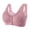 Pink, variant on Qertyioot Women's Plus Size Bra,Casual Lace Shaping Cup Plus Size Extra-Elastic Wirefree Underwear