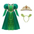thumbnail image 1 of Princess Costume with Accessories for Girls Halloween Medieval Outfits, SIZE 4-9Y, 1 of 8