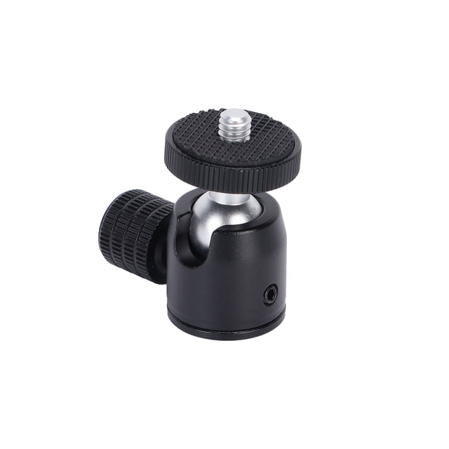 Ball Head With Hot Shoe Mount Adapter, Mini Ball Head With Cold Shoe Mini Ball Head With 1 X Mini Ball Head For Camera Black Ball,Red Ball,Silver Ball