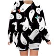 thumbnail image 2 of Chandail à Capuchon Mode pour Femmes 2023 Mode Décontractée Manches Longues Chandails en Molleton Sans Capuche 50 % de Réduction Liquidation Costumes Halloween/noël, 2 of 5