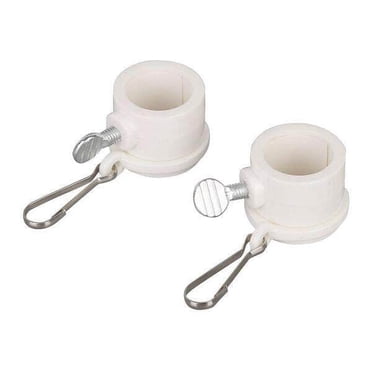 Maoww 2 Pcs Anneaux de Montage pour Mât de Drapeau Rotatif Pince à Oeillets Plastique 1,26 Po