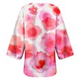 thumbnail image 4 of Nouveaux Hauts pour Femmes 2023 Mode Femme Col Rond Grande Taille T-Shirt à Manches Longues Blouse d'Automne Imprimée Hauts Chandail Chemise à Manches Longues pour Femmes, 4 of 5
