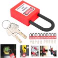 thumbnail image 4 of Lockout Lock, Compact And Lightweight Convenient Lockout  Impact Resistance  For Factories Construction Sites, Hospitals Yellow,Red, 4 of 8
