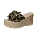 thumbnail image 1 of CHGBMOK Womens Sandals Summer New Solid Color Retro Thick Bottom Open Toe Beach Slippers,Sizes 36-43, 1 of 6