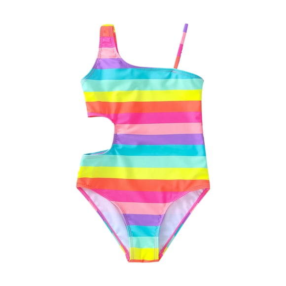FhsagQ Ensembles de Maillots de Bain pour Filles Maillot de Bain à Rayures Arc-en-Ciel pour Filles Mignon Maillot de Bain Taille pour Enfants Maillots de Bain de Pâques pour Filles 12-14 Maillots de Bain Fantaisie pour Filles Taille 14-16 Vert Foncé Brun 130