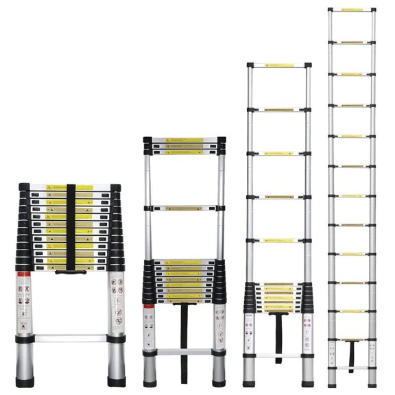 Stanz (TM) Échelle Télescopique d'Extension Portative en Aluminium de 12,5 Pieds