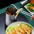 thumbnail image 4 of HORIALENCE Stainless Steel Fryer Pot for Kitchen Use Silver NonStick Deep Frying Pot for Gas Electric Stove 1Pc 2.8qt, 4 of 5