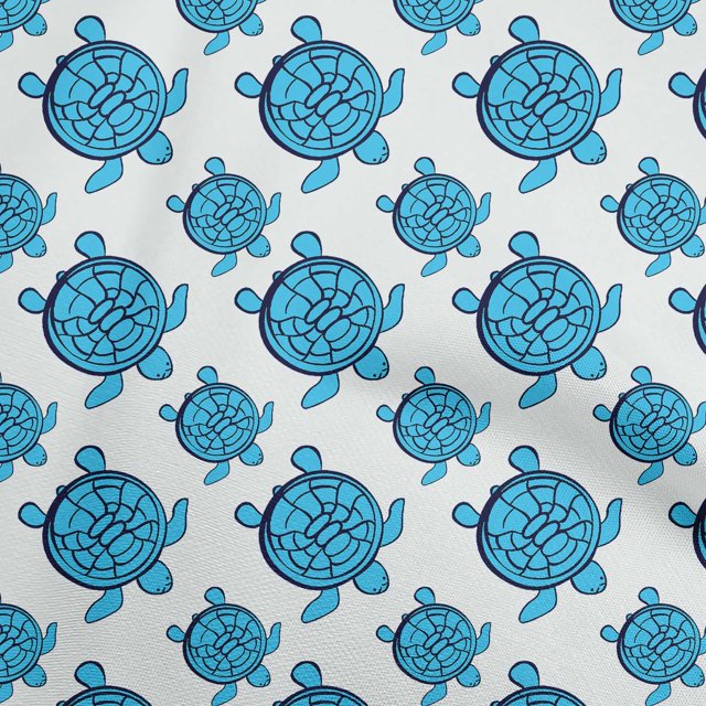 oneOone Rayon Iris Blue Fabric Nautical Sewing Craft Projects Fabric Prints By Yard 56 Inch Wide