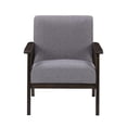 thumbnail image 4 of CorLiving Greyson Mid-Century Modern Solid Wood Frame Upholstered Cushion Indoor Armchair, 4 of 9