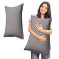thumbnail image 4 of Birdeem Premium Solid Color Pillowcase, Soft Washed Cotton Material, King Size Cover for Full Bed Coverage, Luxury Design Enhances Bedroom Decor, Easy to Clean for Fresh Comfort, 4 of 9