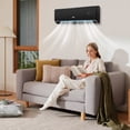 thumbnail image 2 of Costway 24000 BTU Wifi Enabled Mini Split Air Conditioner & Heater with Heat Pump Black, 2 of 8