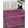 thumbnail image 2 of Ahgly Company Tapis d'Intérieur Carrés Abstraits Rose Prune Violet Abstraits pour Aire, 3 Pieds Carré, 2 of 6