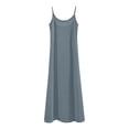 thumbnail image 3 of Women Plus Size Petticoat Nightdresses Solid Color Loose Slimming Long, 3 of 3
