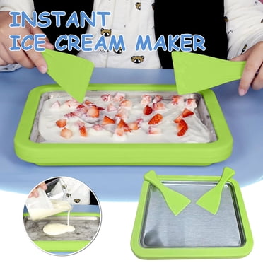 XYAIYT Non-Electric Instant Ice Cream Maker Machine Easy to Use for Homemade Ice Cream Sorbet and Yogurt with Scrapers Suit for Kids and Family Suit Gift for Special Occasions