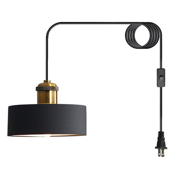 Plug In Hanging Lamp Nordic Style Dining Room Kitchen Island Tea Room Metal Black Pendant Lighting Hanging Lamps For Bedrooms