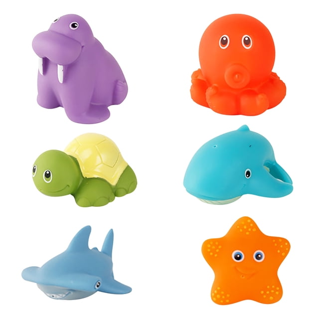 Temperature Sensitive Color Changing Bath Toy 6 Pack Water Spray Sensory Play For Kids Bathtub Time Fine Motor Skill Activity