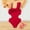 Red, variant on WEAIXIMIUNG Toddler Swimsuit 5t Muslim Swimsuit Girls 3 Piece Full Cover Hijab Burkini Arabic Swimwear Sunsuit Beachwear Top Pants Cap Costume 120