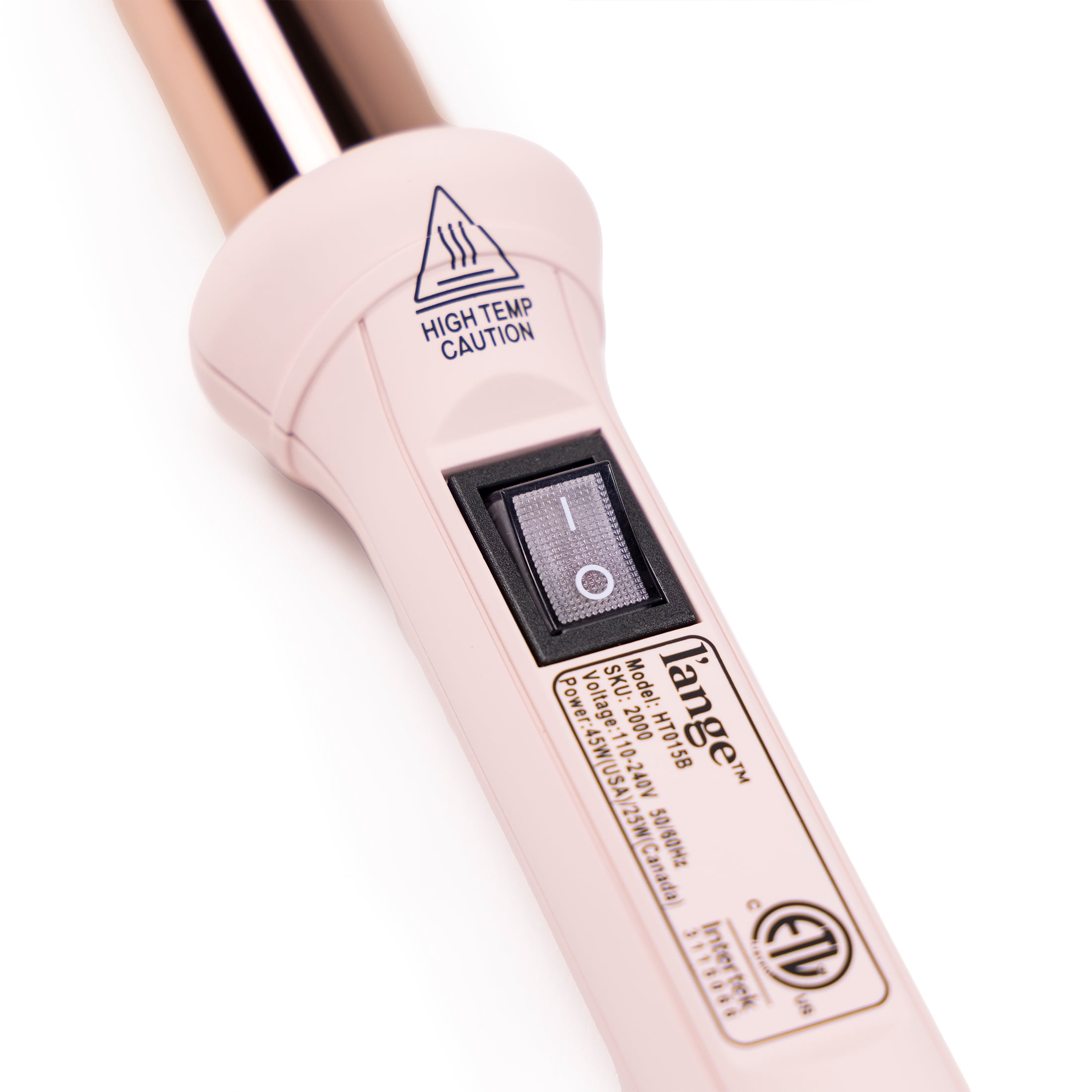 L'ange Hair Ondulé Titanium 1-Inch Curling Wand | Salon Hair Styling Wand for Beach Waves