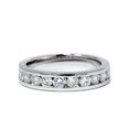 thumbnail image 2 of G/VS 1ct Lab Grown Diamond Wedding Ring Platinum Channel Set Eco Friendly, 2 of 2