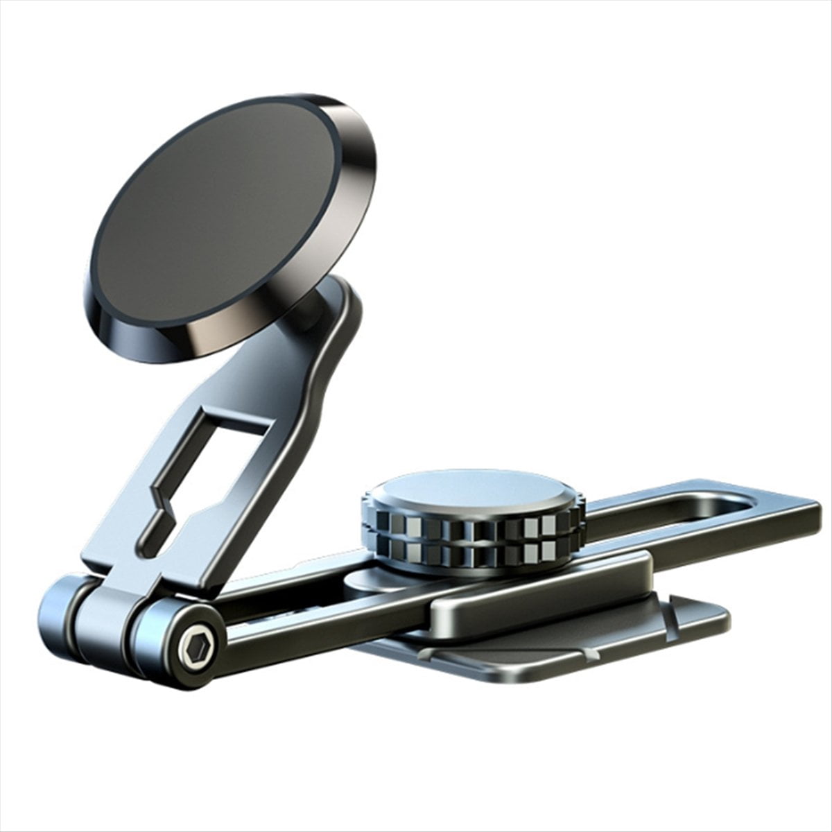 Magnetic Car Phone Holder for Dashboard 360° Adjustable Magnet Cell Phone Mount in Car Cellphone Stand,1set * foldable magnetic suspension car bracket,Black