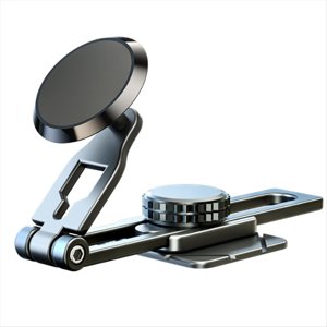 Support de téléphone de voiture magnétique pour tableau de bord 360° Montage de téléphone cellulaire aimantable dans le support de téléphone portable de voiture,1set * suspension magnétique pliable support de voiture, noir