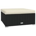 thumbnail image 3 of vidaXL 4 Piece Garden Lounge Set with Cushions Poly Rattan Black, 3 of 5
