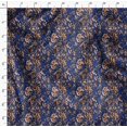 thumbnail image 4 of Soimoi Blue Rayon Crepe Fabric Leopard Animal Skin Fabric Prints By Yard 46 Inch Wide, 4 of 6