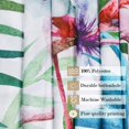 thumbnail image 3 of Rideau de Douche Ne s'Estompe Pas et en polyester durable Flamant Rose cactus l, 3 of 5