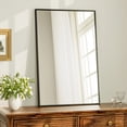 thumbnail image 1 of BEAUTYPEAK 24"x36" Bathroom Mirror Wall Mirror with Rectangular Metal Frame, Black, 1 of 15
