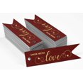 thumbnail image 2 of Inkdotpot Made With Love Text Bottle Tag Real Gold Foil Favor Hang Tags Pack Of 100, 2 of 6