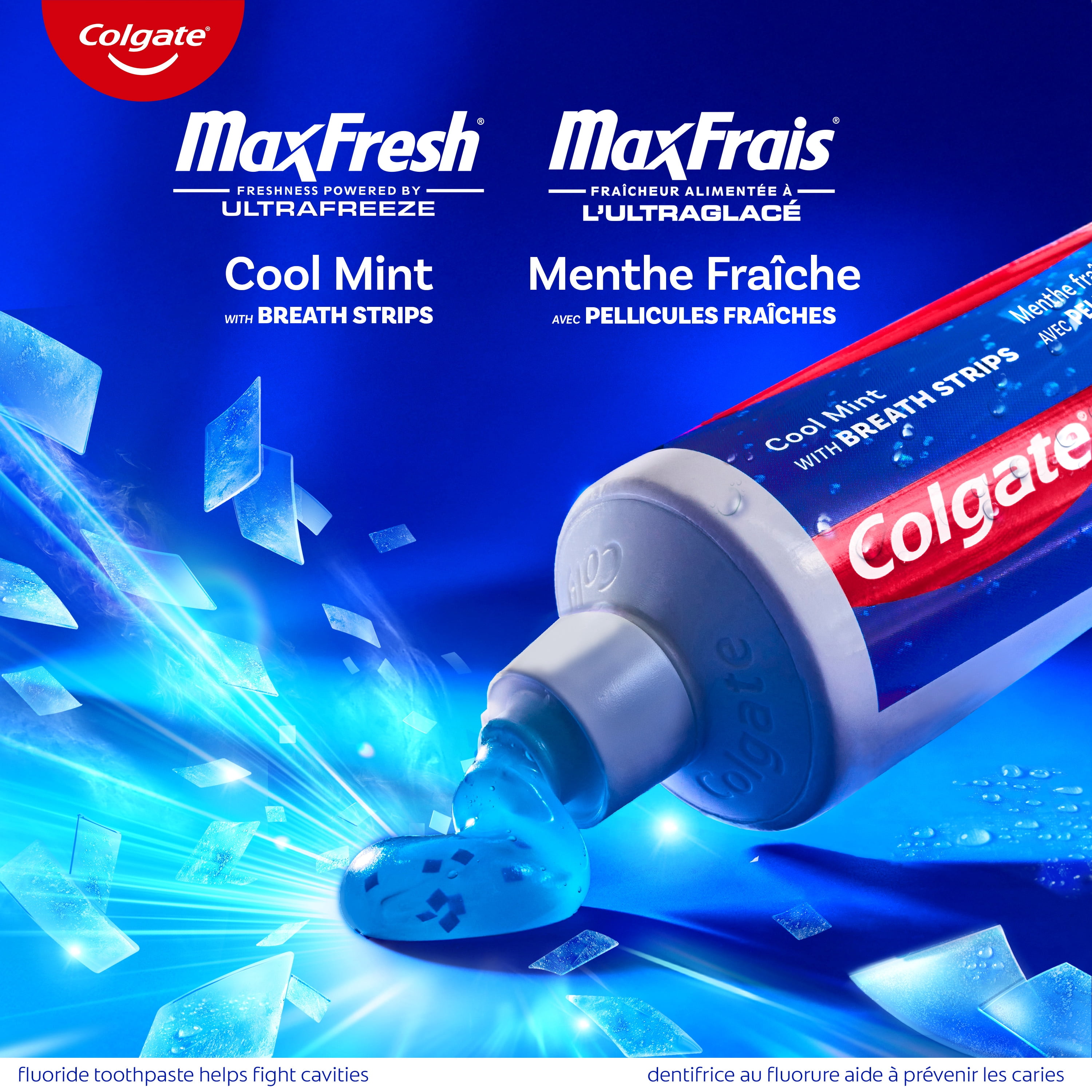 Dentifrice Colgate MaxFrais à la menthe fraîche, format voyage, 52 ml