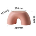thumbnail image 3 of Esquirla Household Small Stool Practical Home Footboard Furniture Seat Chair Pink, 3 of 8