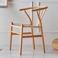 thumbnail image 2 of Heavenly Collection | Wishbone Wood Dining Chair in Natural Color for Kitchen or Dining Room, 2 of 10