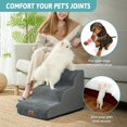 thumbnail image 3 of Dog Stairs for Small Dogs .” H Pet Step with Leakproof Cover High Density Foam Cat Ramp for Couch Sofa or Chair Lightweight Durable Comfort .x.x Step, 3 of 7