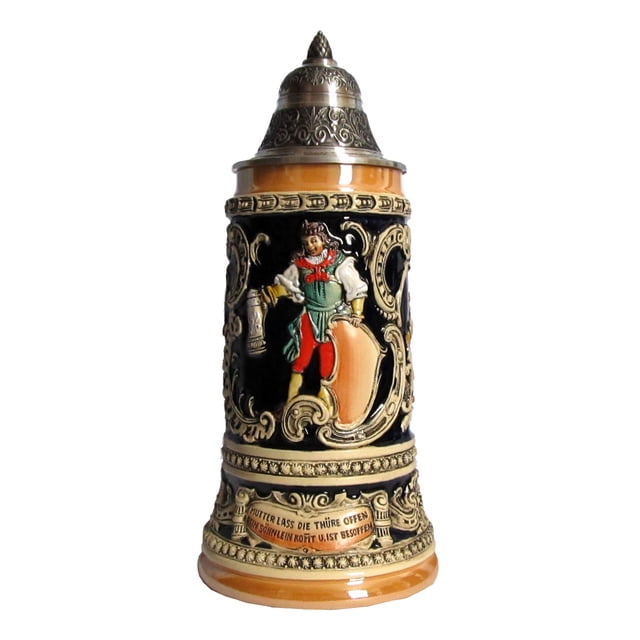 Chope de Bière Allemande drunken son Stein 0,75 Litre, Chope à Bière