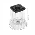 thumbnail image 2 of Raindrops Transparent Plastic Blender Jar Replacement for Commercial Smoothie Makers with Easy Operation, 2 of 7