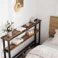 thumbnail image 3 of Narrow Console Table, 2-Tier Couch Table Behind Sofa, Small Entryway Table with Storage Display Shelves, for Hallway, Foyer, Living Room, Bedroom, 3 of 8