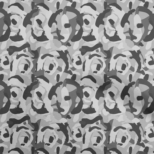 oneOone Georgette Viscose Gray Fabric Abstract Craft Projects Decor Fabric Printed By The Yard 42 Inch Wide