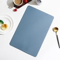 thumbnail image 4 of Rectangular Leather Placemat Solid Colour Faux Leather Placemats , Coffee Mats, Kitchen Table Mats, Easy To Clean Kitchen Table Mats, 4 of 7