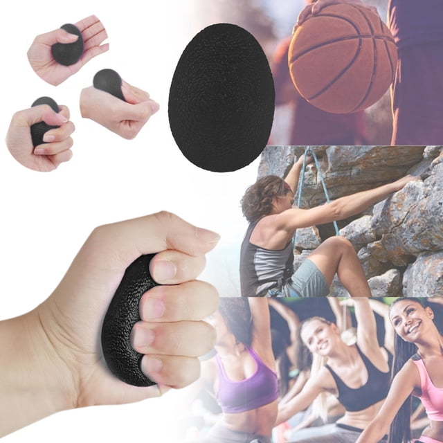 Jubipavy Grip Training Finger Strength Exerciser Silicone High Elastic Egg Adult Children Decompression Hand Grip Tool