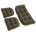 thumbnail image 1 of U-Shaped Microsuede Tufted Settee Cushion Set (Set of 3), 1 of 1