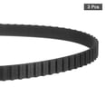 thumbnail image 3 of 3 Packs 198XL Timing Belt 99 Teeth Black Cogged Rubber Geared Belt, 3D Printer Timing Belt, 3 of 6