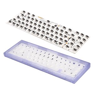 Clavier mécanique DIY Kit, mécanique filaire 67 Clés DIY Kit de clavier ABS Interrupteur Shell chaud pour ordinateur violet