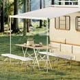thumbnail image 3 of GloryStar 6 Foot Portable Folding Bench, HDPE Benchtop with Metal Frame & Carrying Handle for Indoor/Outdoor Picnic, Camping**, 3 of 8
