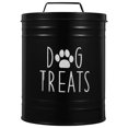 thumbnail image 1 of icolorfuled Black Airtight Dog Food Storage Container with Lid for Kitchen Counter Metal Jar 7.5x11.2 Inches, 1 of 6