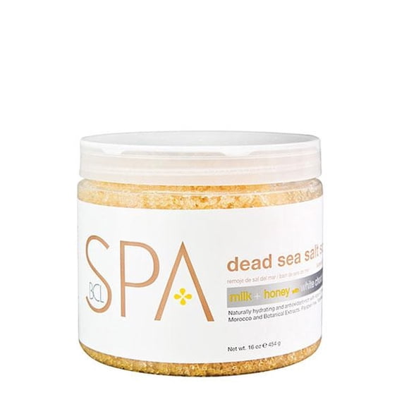Dead sea salt soak Milk + honey white choco 16oz