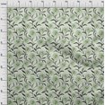thumbnail image 4 of oneOone Velvet Light Green Fabric Floral Retro Craft Projects Decor Fabric Printed By The Yard 58 Inch Wide, 4 of 5