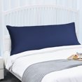 thumbnail image 3 of PiccoCasa 1Pc Pillowcase Zipper Long Staple Cotton, King Navy Blue, 3 of 10